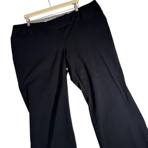 Torrid Black Wide Leg Dress Pants Plus Size 22S Short Stretch Professional Work